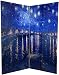 Classic Impressionist Extra Large Wall Art Prints - 6 ft. Van Gogh Canvas Room Divider - Irises / Starry Night - Rhone