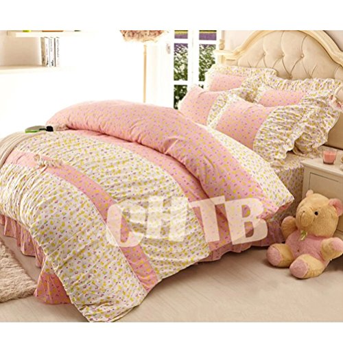 Home Textiles 3D Osaka Flower Bed Set Bedding Sets Queen size Reactive Printing Bedclothes Duvet Cover 3D Flat Sheet Bedspread 1000TC HT 012 No 05 Free UPS Shipping