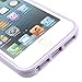 niceeshop(TM) Purple Bumper with Ultra Clear Hard Back Case Cover for the iPhone 5 5S + Screen Protector