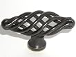 Top Knobs-Normandy Collection M620 Small Oval Twist Knob in Patine Black