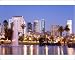 Photographic Prints of MacArthur Park Lake and city skyline, Los Angeles, California, United States of from Robert Harding