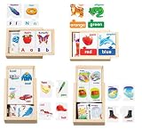Melissa  Doug Deluxe Puzzle Cards Set (Alphabet, Colors, Opposites, Rhymes)