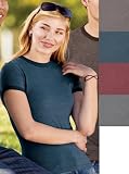 District Threads - Ladies Heathered Jersey Ringer Tee (Junior Fit)