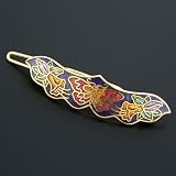 Crystalmood Chinese Gold-Plated Blue Butterfly Flower Hair Clip