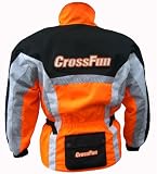 Motocross Jacke orange weis schwarz Gr. M