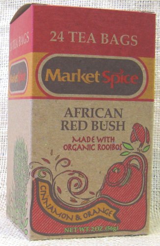 Cinnamon-Orange African Red Bush Teabags (Rooibos) by MarketSpice