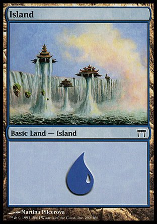 Magic: the Gathering - Island - Champions of Kamigawa - Foil