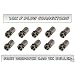 High Quality 10 x F Plug Connectors Screw ON for Satellite TV Sky NTL Cable