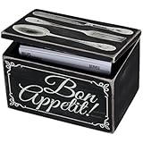 Primitives by Kathy Recipe Box, 6.25-Inch by 4-Inch, Bon Appetit