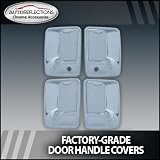 1999-2012 Ford F250 350 Superduty Chrome Door Handle Covers (4dr w  passenger... 