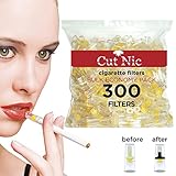 Cut-Nic Disposable Cigarette Filters - Bulk Economy Pack (300 Per Pack)