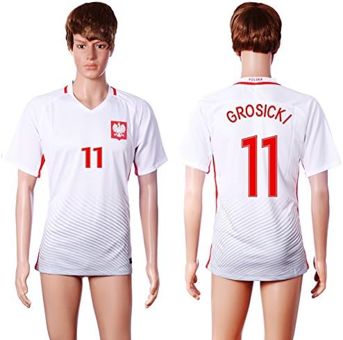 2016 Poland #11 GROSICKI Football Jersey Men's Customized Soccer Uniform S-XL