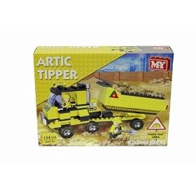 ARTIC TIPPER LORRY BUILDING BRICK SET LEGO COMPATIBLE