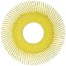 Scotch-Brite Radial Bristle Brush Replacement Disc T-A 80 Refill, Aluminum Oxide/Cubitron, 6000rpm, 6" Diameter, 80 Grit, Yellow (Pack of 40)