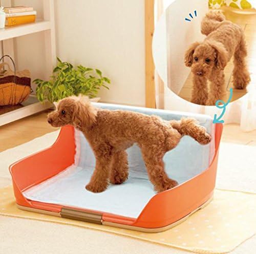 Choler Fence Dog Toilet Anti-splash Of Urine Teddy Bichon Dog Urinal (s, orange)