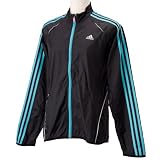(アディダス)adidas W response ウィンドジャケット RZ801 G34774 ブラック/クリアブルｰF11/ライトオニックス S