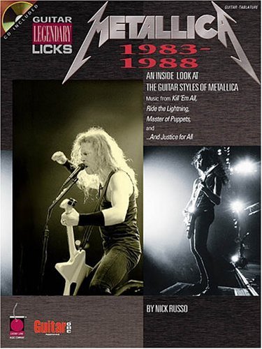Books: Metallica   Legendary Licks 1983 1988  Guitar Legendary Licks 