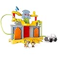 Paw Patrol Light and Sound Monkey Temple Playset and Paw Patrol - Rocky's Barn Rescue Track Set