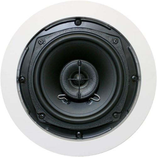 HiFi Works 30004 HFW5R 5.25-Inch In-Ceiling Speakers, White (Pair)