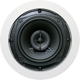 HiFi Works 30004 HFW5R 5.25-Inch In-Ceiling Speakers, White (Pair)