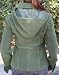 BB Dakota Golan Forest Green Hooded Faux Wool Jacket image 4