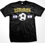Israel Flags International Soccer T-shirt, Israeli National Pride Mens Shirt
