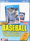 1987 Fleer Baseball Cards Unopened Wax Box