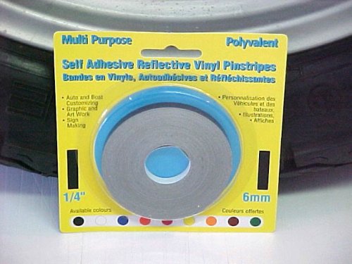1/4 By 37.5' Black Reflective Pin Stripping Tape