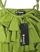 Allegra K Women Tiered Ruffled Upper Adjustable Straps Drawstring Waist Romper