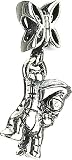 Authentic Chamilia Disney Silver Dangling Eeyore & Butterfly Charm