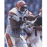 Anthony Munoz Autographed Cincinnati Bengals (White Jersey) 8x10 Photo w/ "HOF 98"