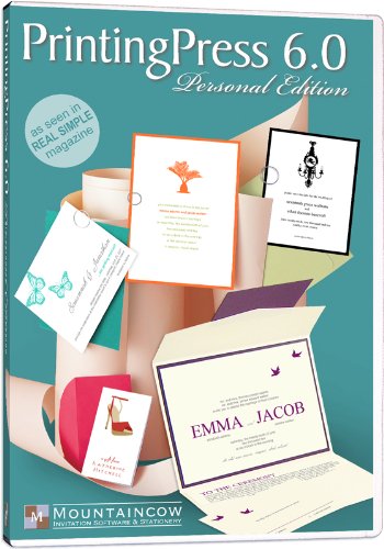 Mountaincow PrintingPress 6.0 Invitation Printing Software, Personal Edition (Windows)