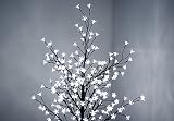 Lichterzweig, 200 LED weiß, Lichterkette, Baum mit Blüten