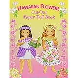 hawaiian flowers paper doll book