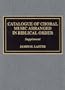 Catalogue of Choral Music Arranged in Biblical Order, Supplement