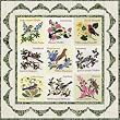 Forget Me Not Alaska Flower Bird P3 Quilt Patterns BOM Set