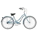 Ladies Nirve 1-Speed Cruiser - Beach Blossom -Ice Blue (26")