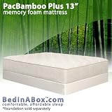 PacBamboo 13 Memory Foam Mattress, Queen