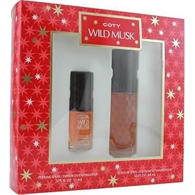 Coty Wild Musk By Coty For Women, Set-cologne Spray, 1.5-Ounce Bottle & Perfume Spray, 0.37-Ounce Bottle