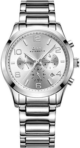 DOM Mens Silver Cool Stainless Steel Automatic Mechanical Watches