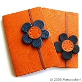 'Fiore' Flower Leather Diary - Handmade in Italy