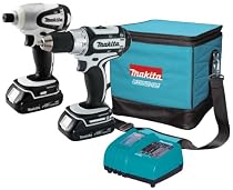 Makita LCT200W 18-Volt Compact Lithium-Ion Cordless 2-Piece Combo Kit