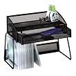 Rolodex 62532 Off-desk mesh organizer, black, 12-1/8w x 5-1/2d x 8-5/8h
