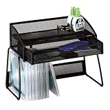 Rolodex62532Off-deskmeshorganizer,black,12-1/8wx5-1/2dx8-5/8h