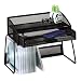 Rolodex 62532 Off-desk mesh organizer, black, 12-1/8w x 5-1/2d x 8-5/8h