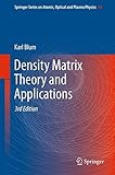 Density matrix theory and applications