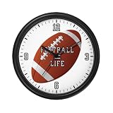 Wall Clock Football Equals Life