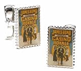 James Bond Casino Royale Novel Cover Stamp Cufflinks