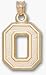 Ohio State Buckeyes No Leaf "O" 5/8" Pendant - 14KT Gold Jewelry