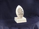 Michigan Wolverines Helmet Mini Laser Engraved Solid Maple Wood Football by Gridworks
